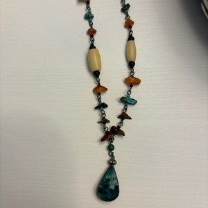 Multistone Turquoise Pendant Necklace